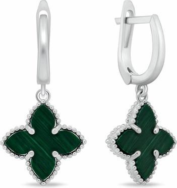 Immagine prodotto Brilio Silver - Silver dangle earrings with flowers EA1158WG