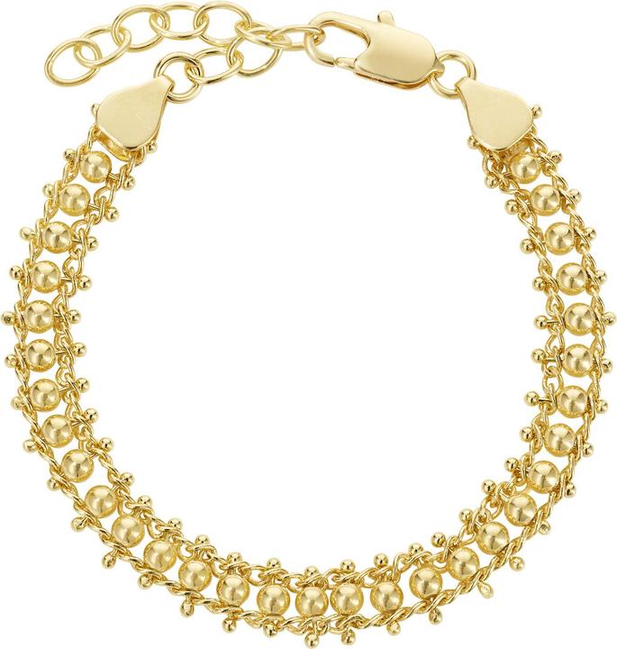 Image du produit Steinkult Bracelet doré "Eva (20 cm, Laiton doré 18 carats)