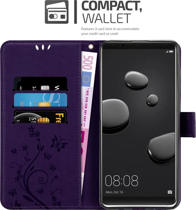 Image du produit Cadorabo Housse Flower Book pour Huawei MATE 10 PRO (Mate 10 Pro)