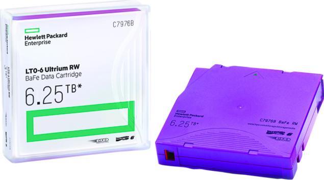 Produktbild HPE HP LTO-6 Ultrium BaFe 1x (LTO-6 Ultrium, 6250 GB)