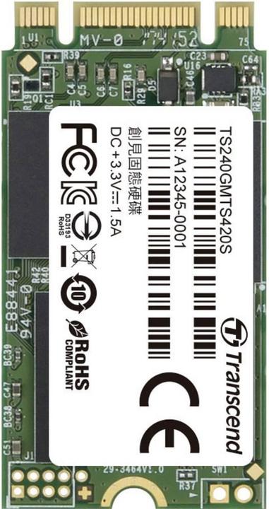 Actual product image Transcend MTS420S (240 GB, M.2 2242)