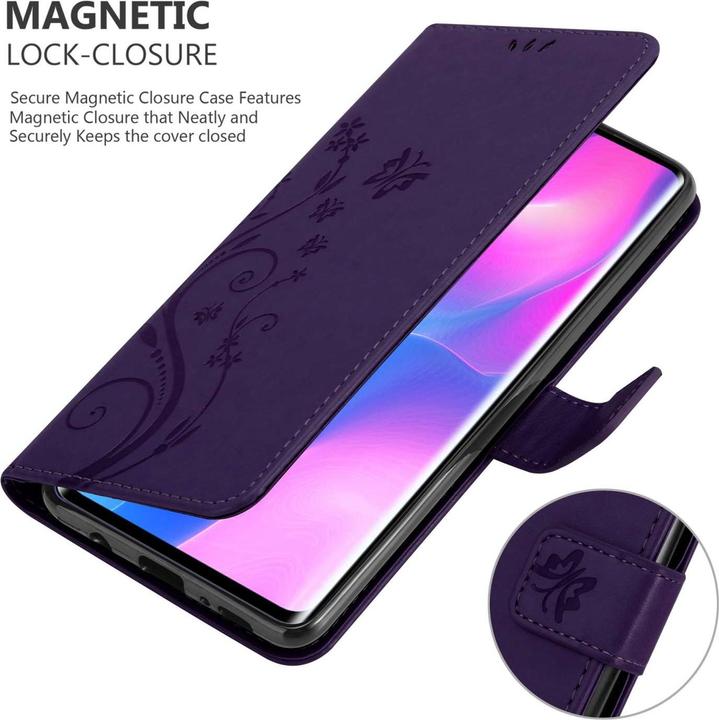 Produktbild Cadorabo Hülle für Xiaomi Mi NOTE 10 LITE mit Blumen Muster (Xiaomi Mi Note 10 Lite)