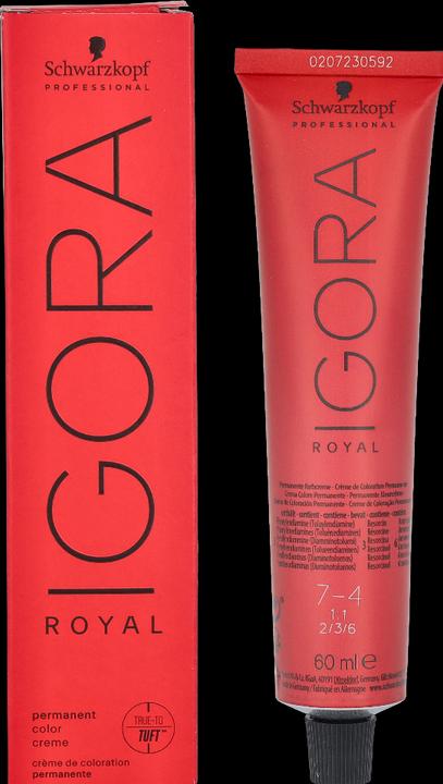 Actual product image Schwarzkopf Professional Igora Royal (7-4 Medium blonde Beige)