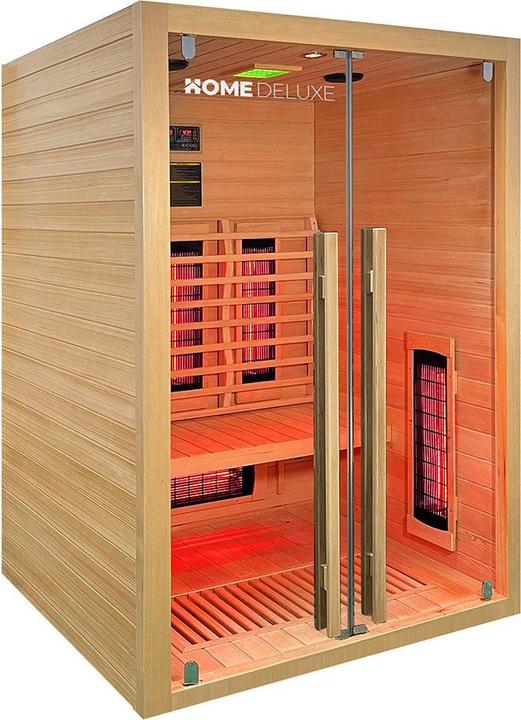 Immagine prodotto Home Deluxe Cabina a raggi infrarossi VERA M - 135x105 cm per 2 persone - Cabina a raggi infrarossi da 2350 watt