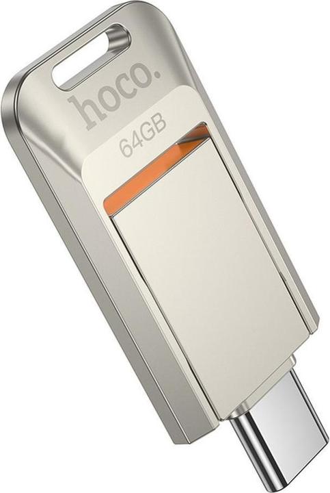 Actual product image Hoco Memory cards pendrive USB A + USB C UD17 64GB USB3.0 (64 GB, USB-A)
