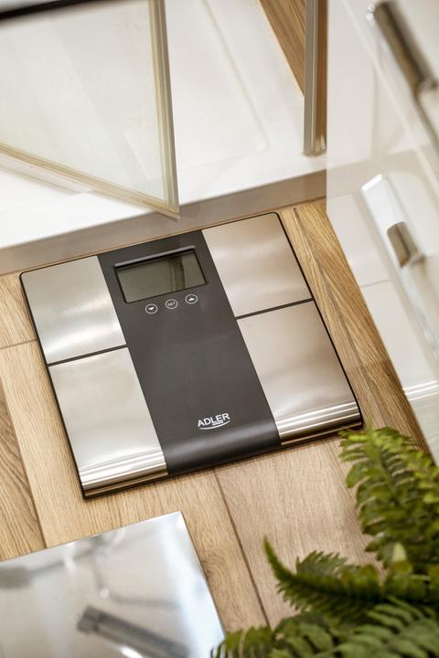 Produktbild Adler AD 8165 Personenwaage Rechteck, Elektronische Personenwaage (225 kg)