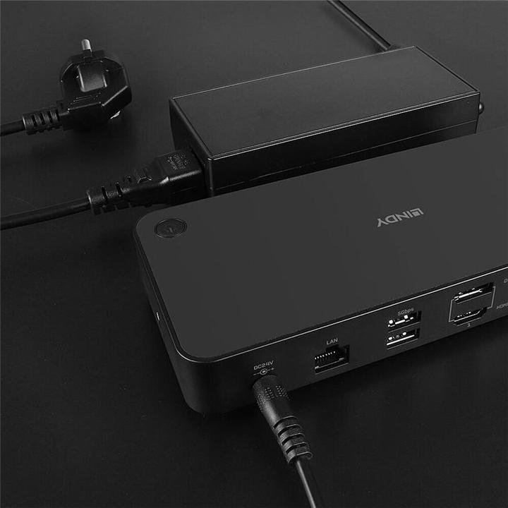Image du produit Lindy Station d'accueil USB 3.2 type C&A Hybrid Laptop DP,HDMI (USB-C, 3 Ports)