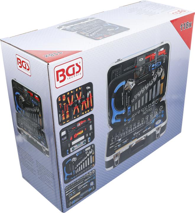 Produktbild BGS Elektriker-Werkzeugkoffer 118-tlg. (118 Teile)