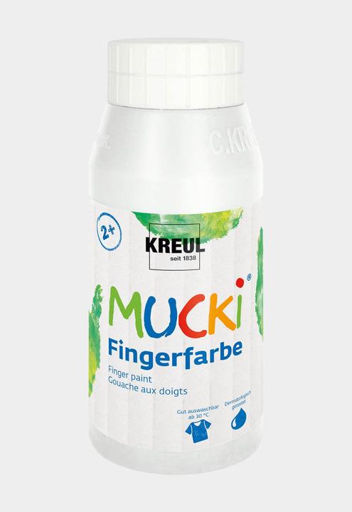 Productafbeelding Mucki Vingerverf (Wit, 150 ml)