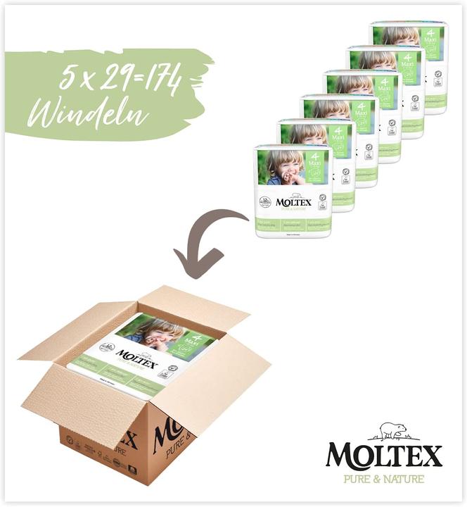 Image du produit Moltex Öko Couches, taille 4 Maxi (Taille 4, Pack)