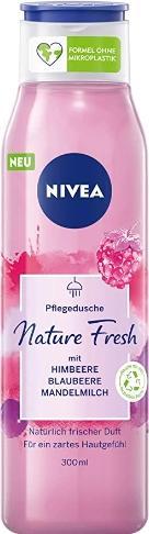 Produktbild NIVEA Fresh Blends Himbeere 300ml Umweltfreundliches Duschgel mit Heidelbeere und Mandelmilch (300 ml)