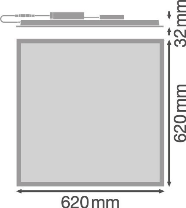 Immagine prodotto Ledvance Pannello LED Comfort DALI 625 UGR19 33W 620x620mm bianco neutro 4000K Luce a pannello (620 lm)