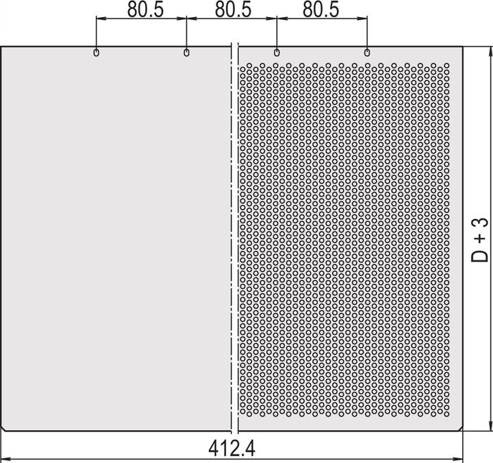 Image du produit Schroff Tôles de couverture - TÔLE DE COUVERTURE 340T FERMEE