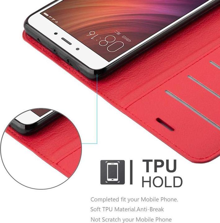 Actual product image Cadorabo Book with stand function cover (Xiaomi Redmi Note 4)