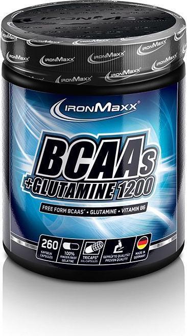 IronMaxx BCAAs und Glutamin 1200 (260 Stück, Kapseln, 357 g)