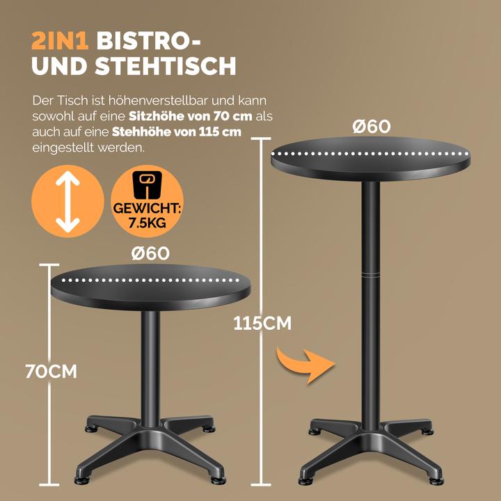 Immagine prodotto Casaria Stehtisch (Ø 60 x 70 cm)
