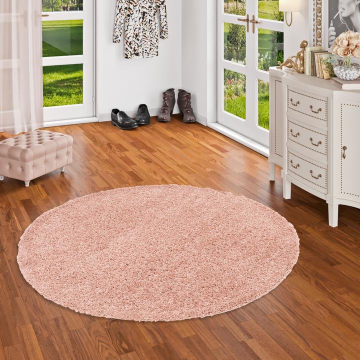 Produktbild Pergamon Hochflor Langflor Shaggy Teppich Comfy Mix Rund (120 x 120 cm)