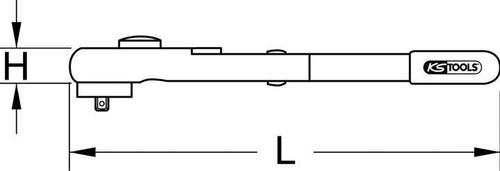 Produktbild KS Tools 1/2"" Isolierter Drehmomentschlüssel, 20-100Nm (1/2", 20 Nm, 100 Nm)