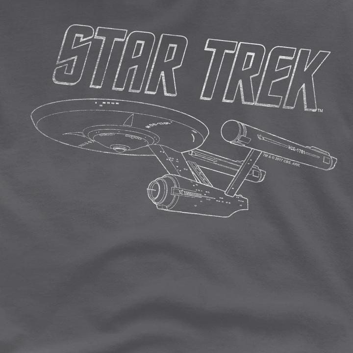 Actual product image Mens The Original Series Enterprise T-Shirt (4XL)