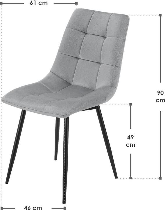Immagine prodotto Juskys Esszimmerstuhl Blanca Set