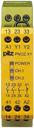 Image du produit Pilz Relais de sécurité 24V rail DIN