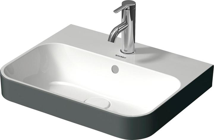 Produktbild Duravit Aufsatzwaschbecken 50 x 40 cm Happy D.2 Plus Anthrazit/weiss 2360506100 (400 mm, 500 mm)