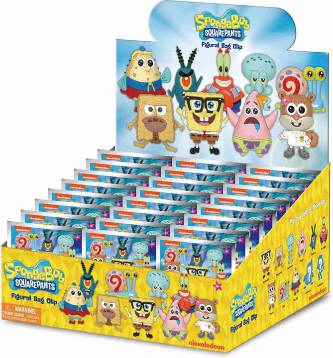 Monogram Int. SpongeBob Schwammkopf 3D PVC-Taschenanhänger Classic Series 3 Display (24)