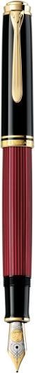 Produktbild Pelikan Füllhalter Souverän M800 Sw-Rot 18-K/750 B Etui (Schwarz, Gold, Rot, 1 x)