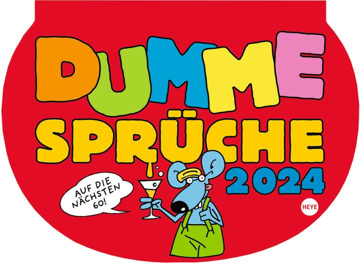 Image du produit Heye Calendrier illustré Proverbes stupides (21 x 29 cm, Non contraignant, Allemand)