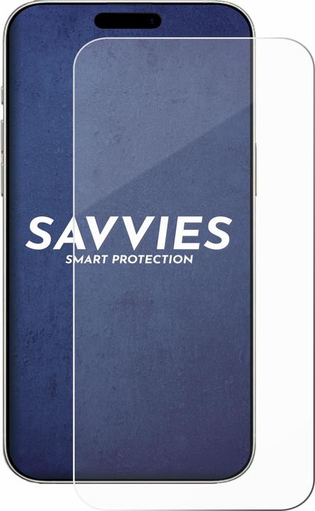 Productafbeelding Savvies 9H gepantserde glazen screenprotector Helder transparant glas (1 Stuk, Apple iPhone 16)