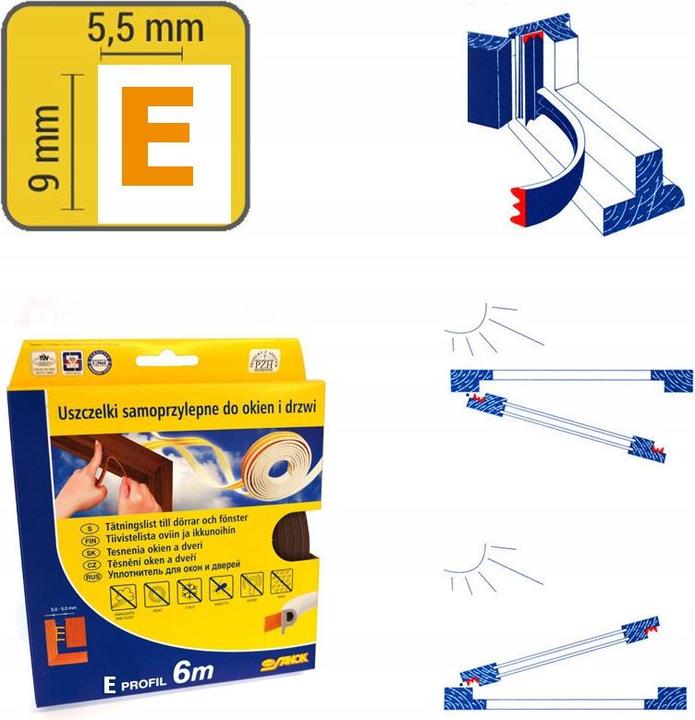 Actual product image Stomil Sanok USZCZELKA BRĄZOWA E-150mb (230 mm)