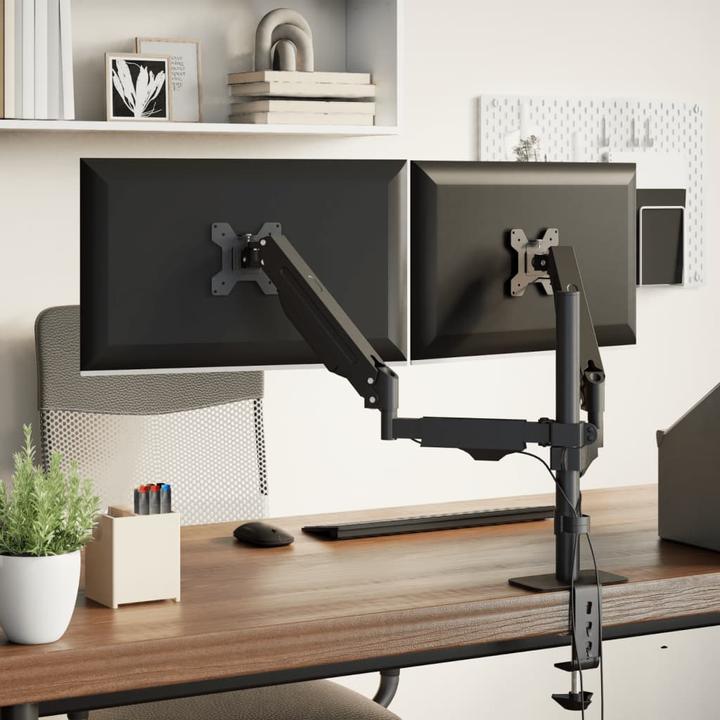 Produktbild VidaXL Doppel-Monitorarm für Max 27 Zoll VESA 75/100 mm 20 kg (27")