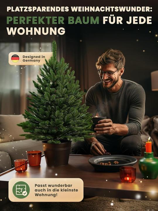 Actual product image Artitree Künstlicher Weihnachtsbaum mit LED-Beleuchtung (60 cm)