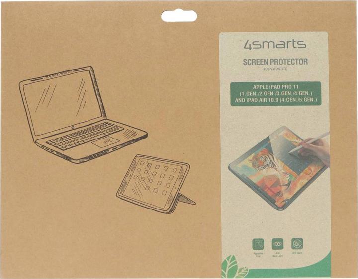 Actual product image 4smarts Paperwrite (1 Piece, iPad Pro 11 2022 (4th Gen), iPad Pro 11 2021 (3rd Gen), iPad Pro 11 2020 (2. Gen), iPad Pro 11 2018 (1. Gen), IPad Air 10.9)