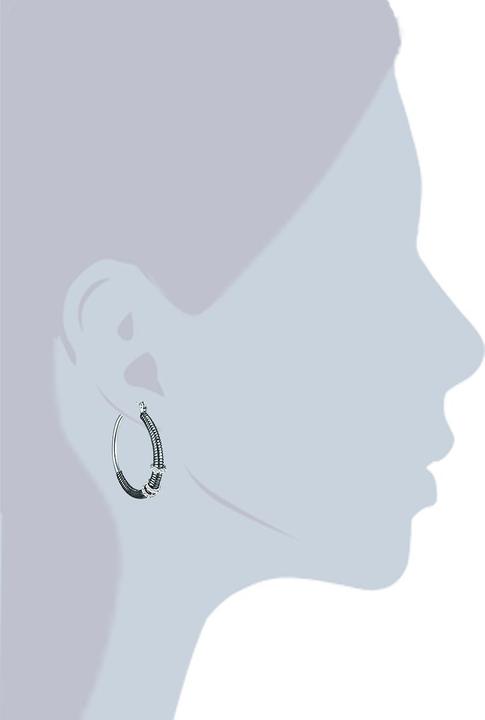 Actual product image Lulu & Jane Metal alloy decorated with Swarovski® crystals silver/black - 33370 (Metal alloy)