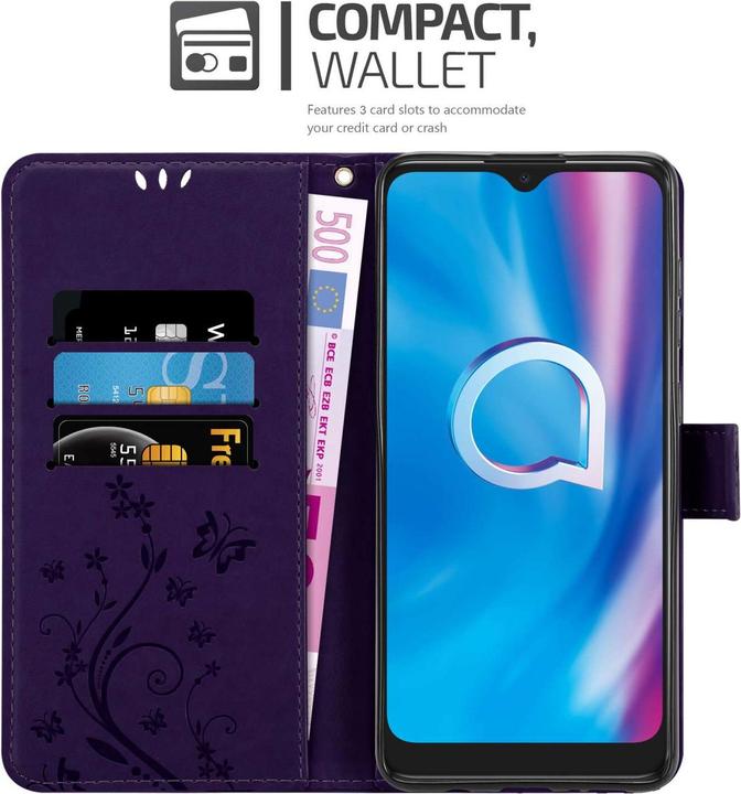 Immagine prodotto Cadorabo Custodia per Alcatel 1S 2020 Flower Book (1S (2020))
