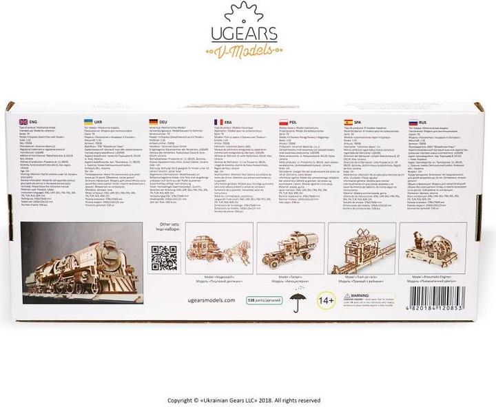 Immagine prodotto Ugears Locomotiva V-Express con carro