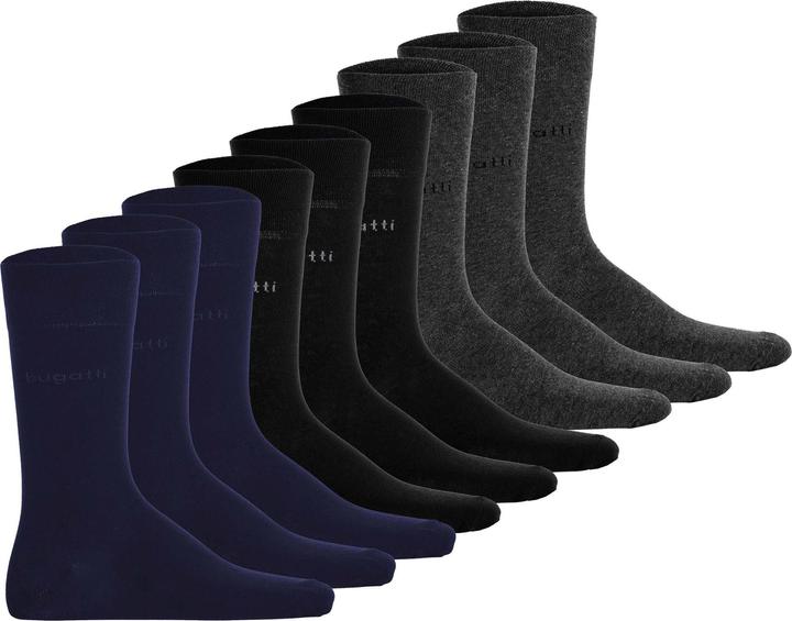 Produktbild Bugatti Socks Soft Cotton Uni Basic (9er Pack, 39 - 42)