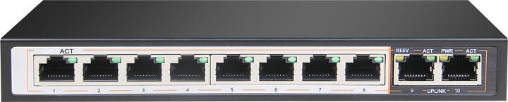 Actual product image Lupus-Electronics 10 Channel Gigabit PoE Switch (10 Ports)
