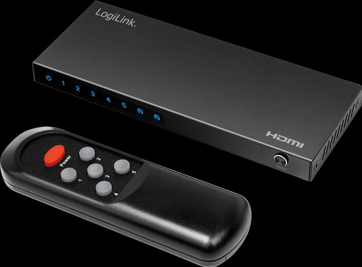 Actual product image LogiLink Switch HDMI 5x1 Port