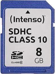 Productafbeelding Intenso GEHEUGEN SDHC 8GB C10/3411460 (8 GB, SDHC)