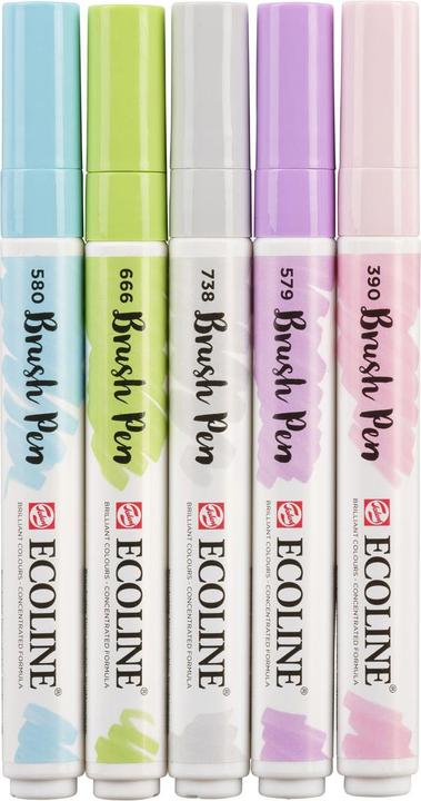 Produktbild Talens Ecoline Brush Pen Pastell (Multicolor, 5 x)