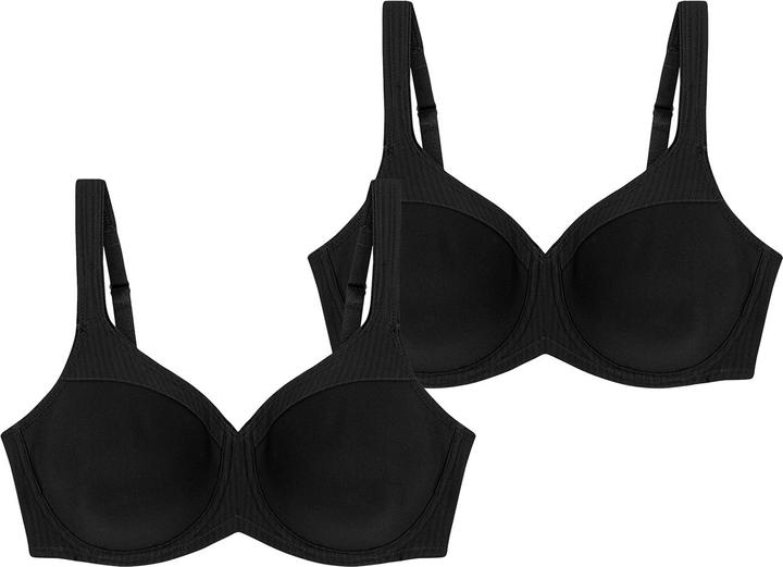 Actual product image Triumph Modern Soft+Cotton underwired bra (95 F, pack of 2)