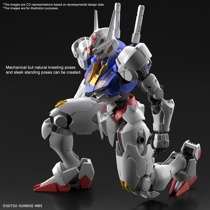Actual product image Bandai THE WITCH FROM MERCURY - Full Mechanics 1/100 Gundam Aerial -Model Kit
