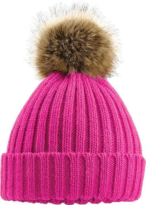 Immagine prodotto Beechfield Cappello a Cuffia Pom Pom Maglia Grossa
