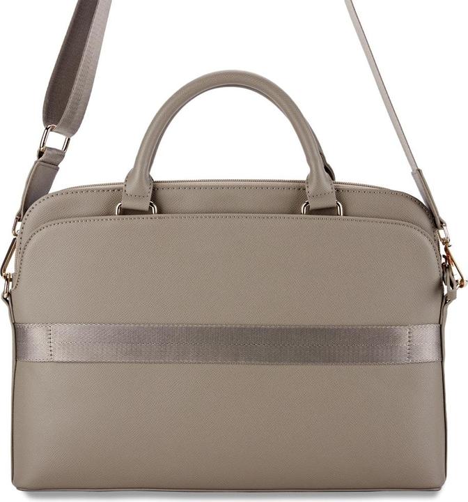 Actual product image Guess PU Grained Triangle Logo Computer Bag 15/16 - brown (15")