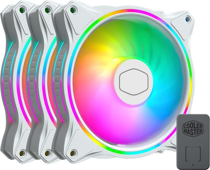 Produktbild Cooler Master MasterFan MF120 Halo (120 mm, 3 x)