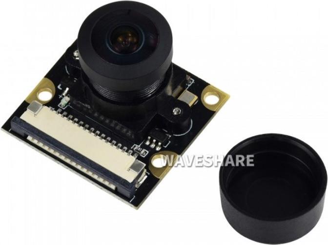 Image du produit WaveShare Caméra fisheye Raspberry Pi (H) avec vision nocturne infrarouge