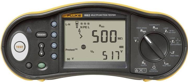 Immagine prodotto Fluke FLK-1663 SCH Tester di installazione (CAT III 500V, CAT IV 300V)