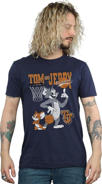 Image du produit Tom & Jerry Spinning Basketball T-shirt en coton (M)